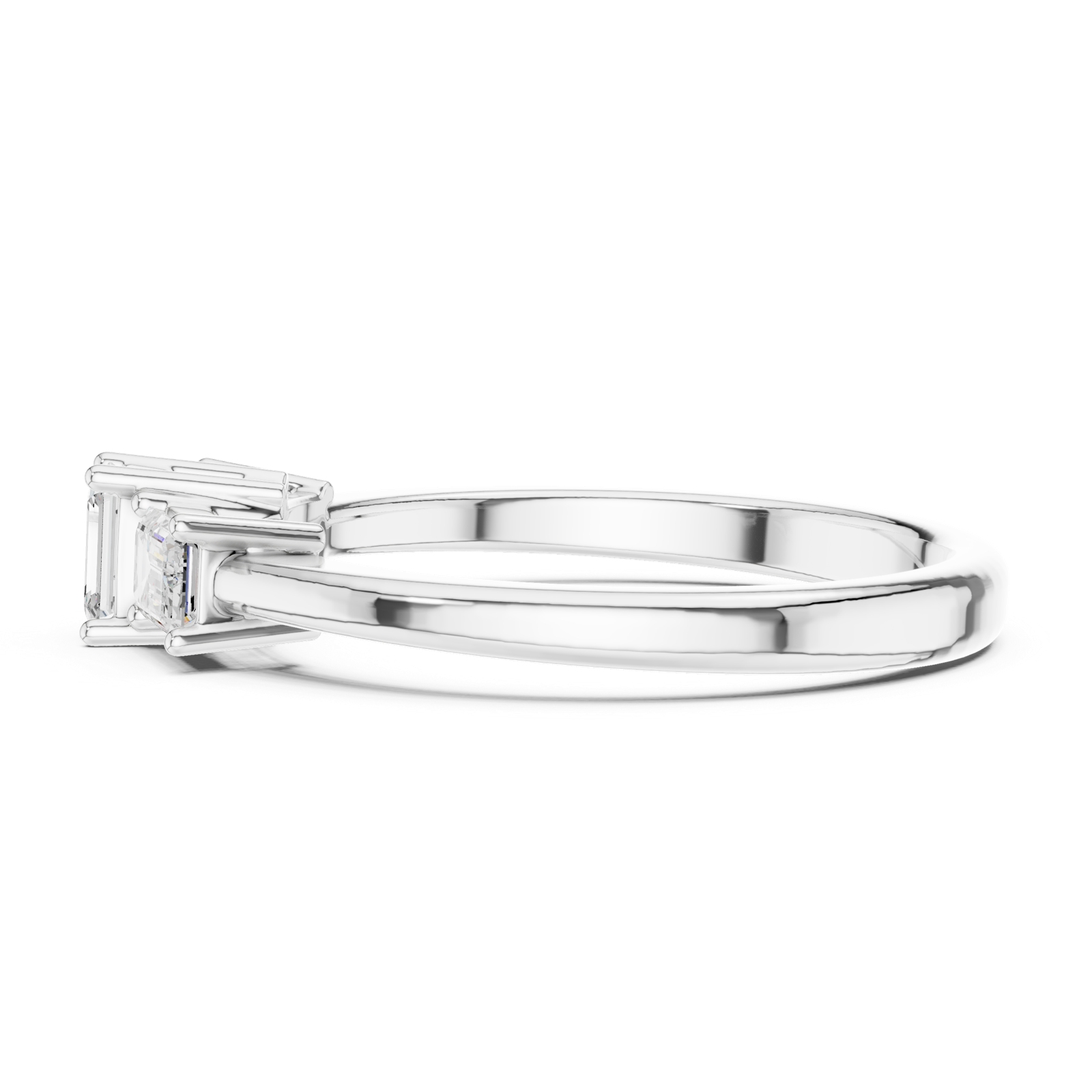 Gold Ring DDLR-480, White Gold, view 3