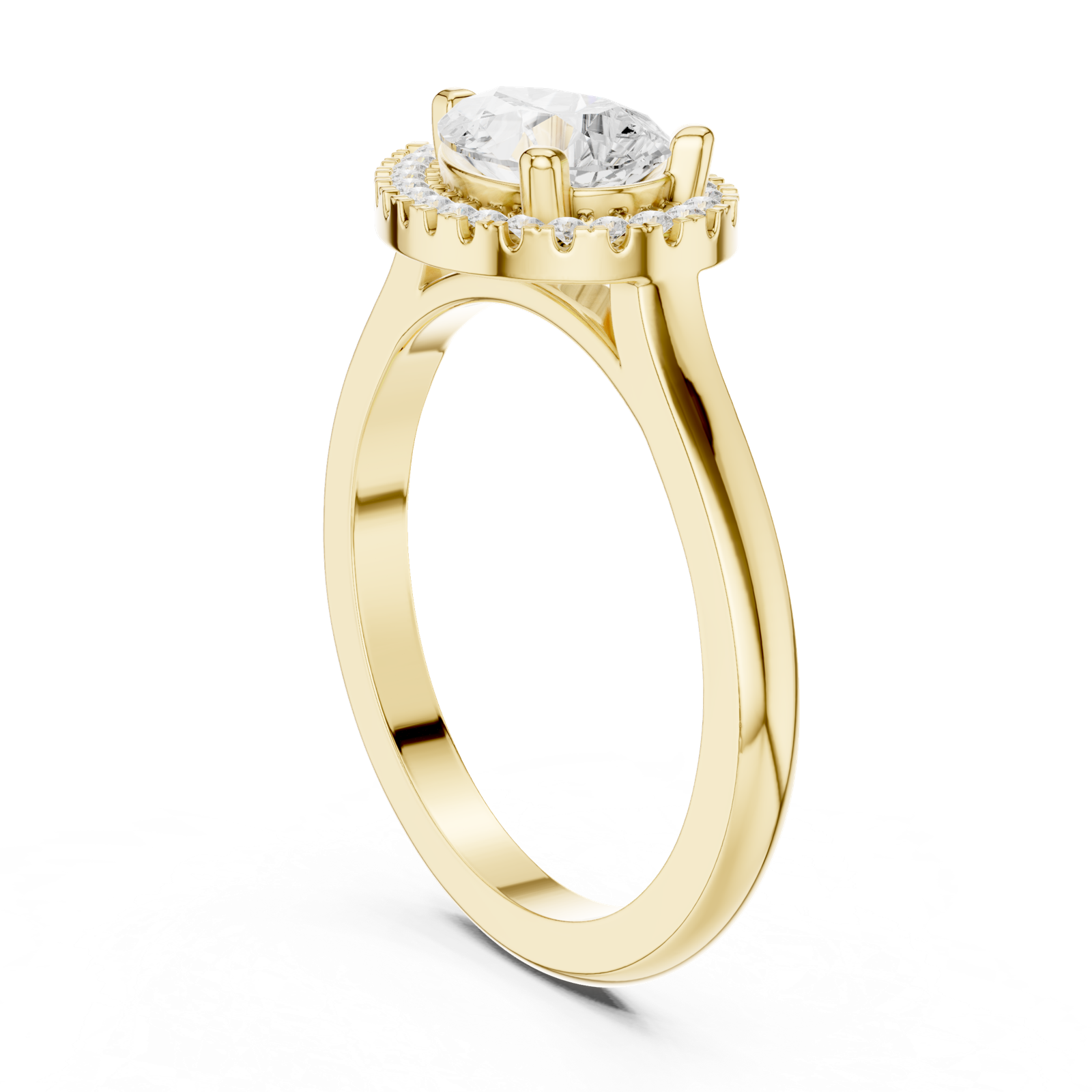 Gold Ring DDLR-346, Yellow Gold, view 1
