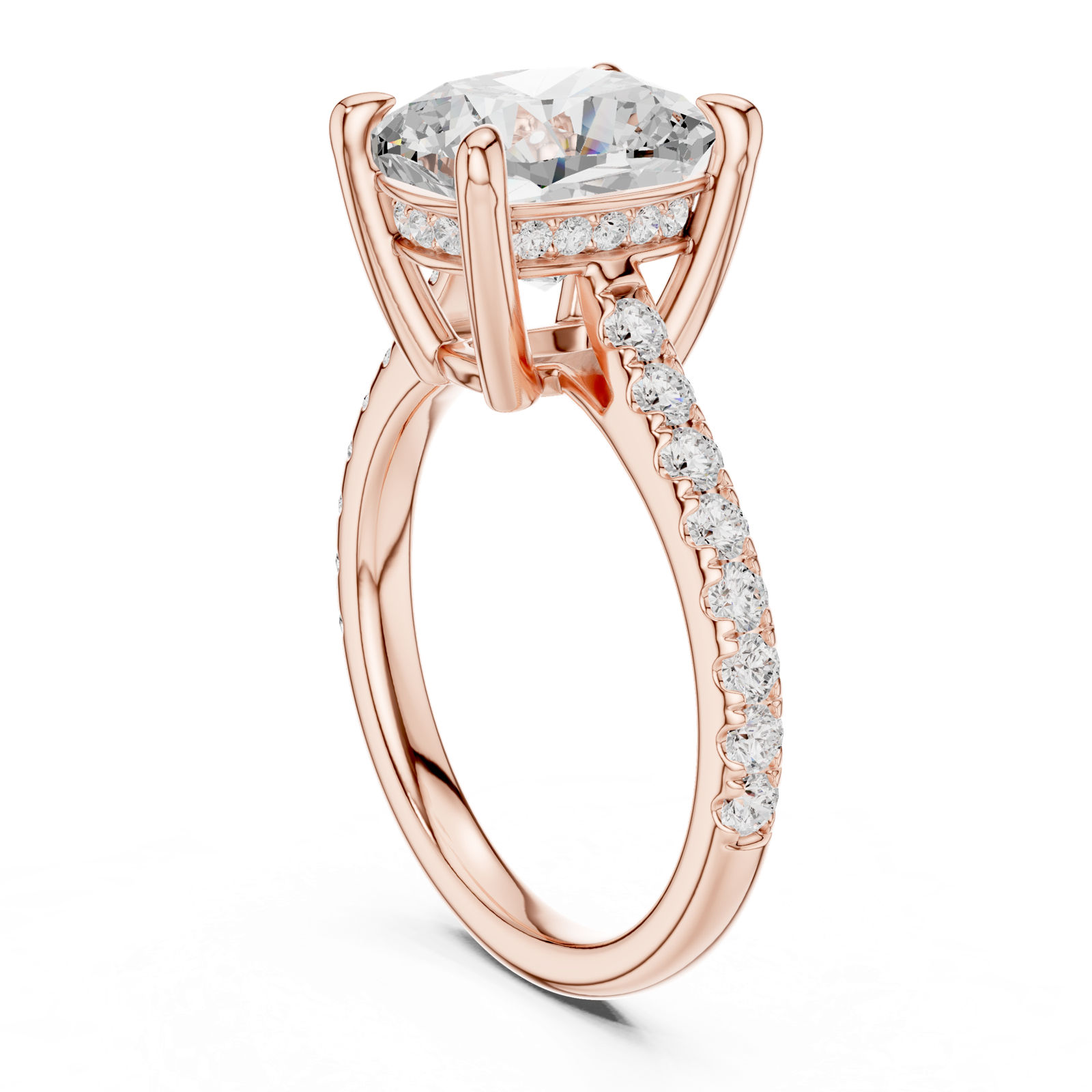 Gold Ring DDLR-250 -ECU, Rose Gold, view 1
