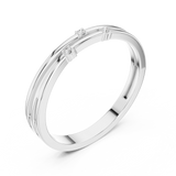 Gold Ring DDLR-709, White Gold, view 2