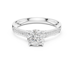 Gold Ring DDLR-772, White Gold, view 4
