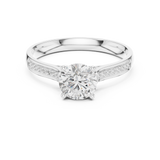 Gold Ring DDLR-772, White Gold, view 4