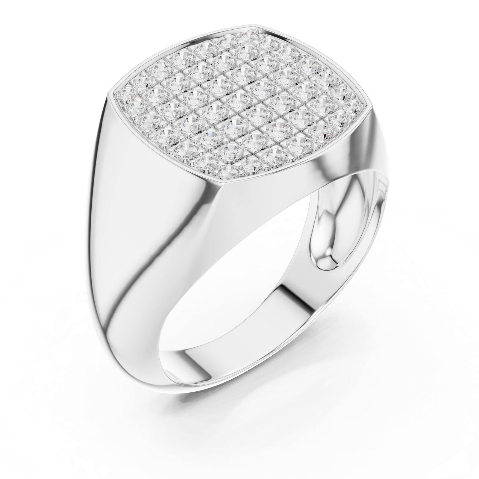 Gold Ring SBMR(1), White Gold, view 2