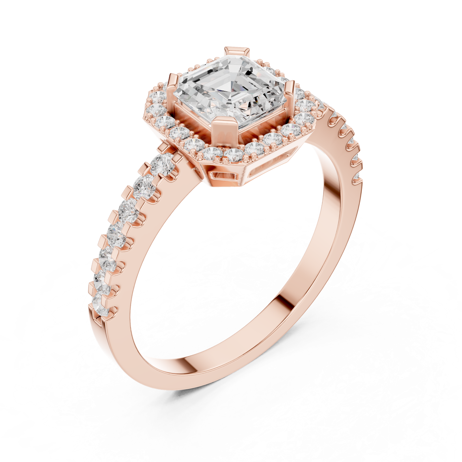 Gold Ring DDLR-765, Rose Gold, view 2