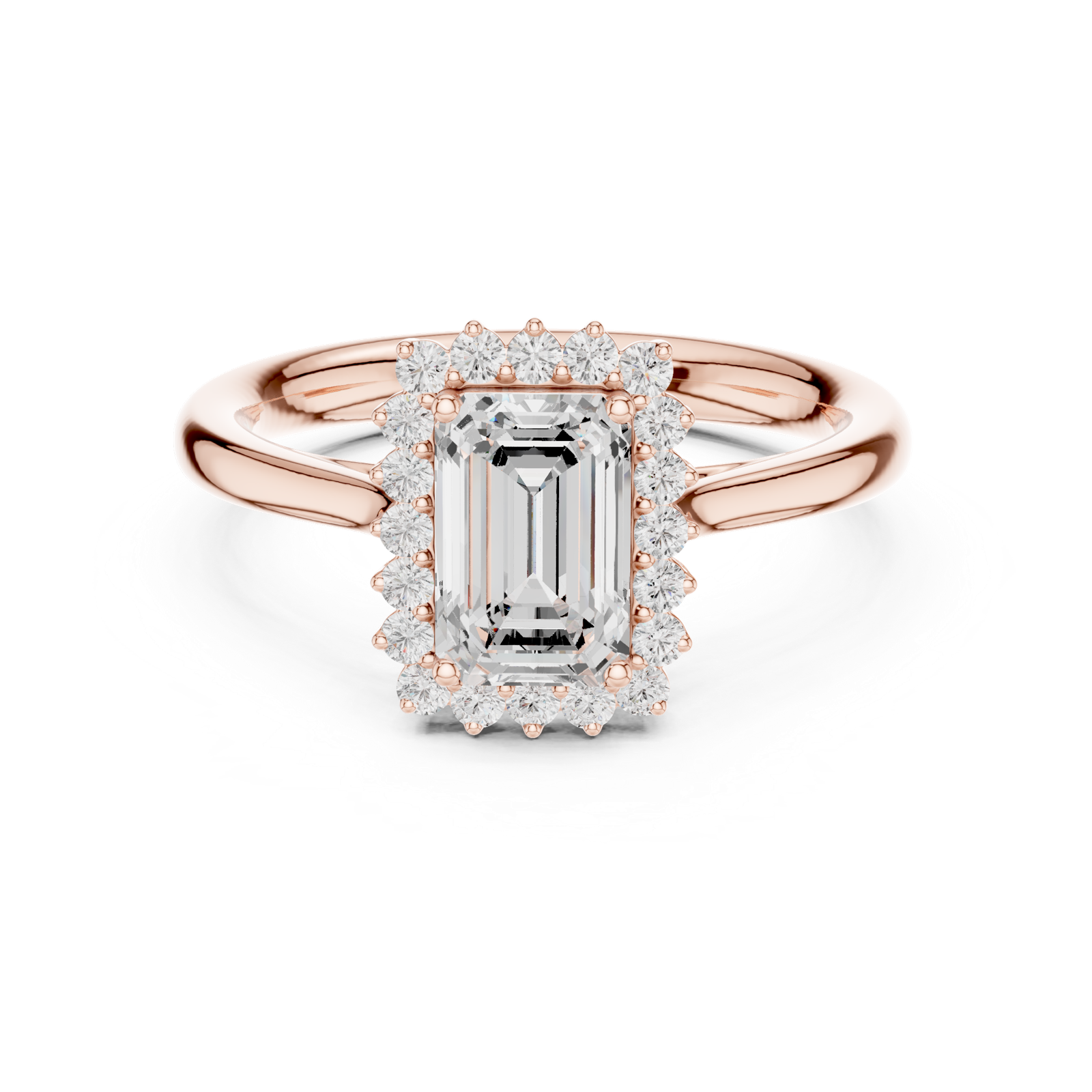 Gold Ring DDLR-700, Rose Gold, view 4