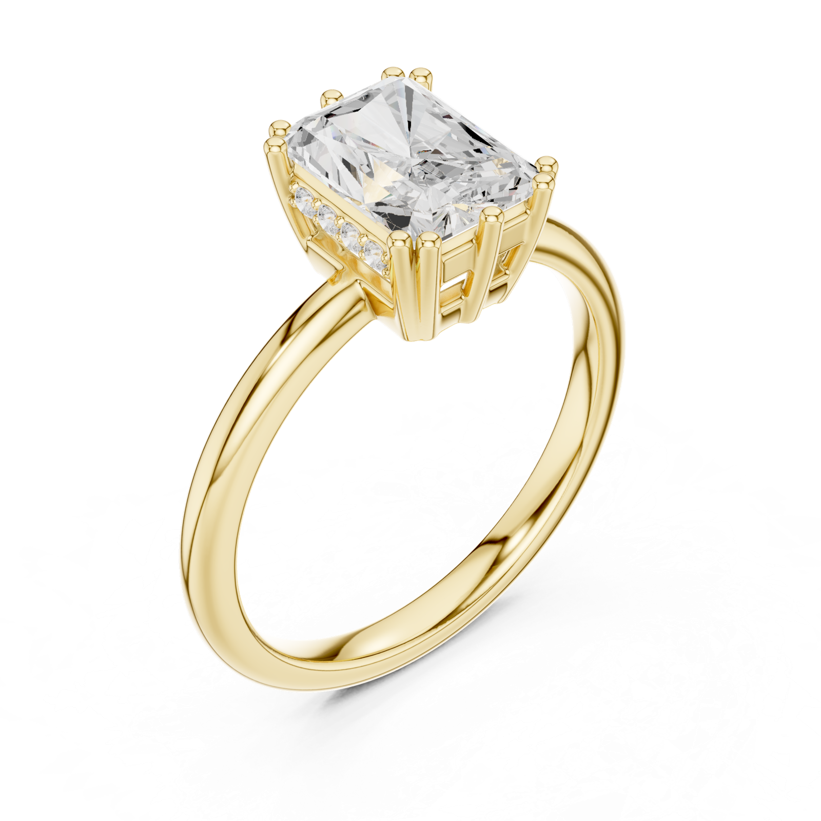Gold Ring DDLR-930, Yellow Gold, view 2