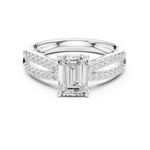 Gold Ring DDLR-712, White Gold, view 4