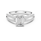 Gold Ring DDLR-712, White Gold, view 4
