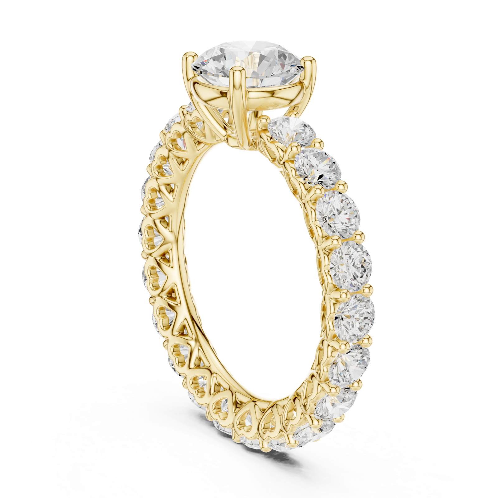 Gold Ring DDLR-693, Yellow Gold, view 1