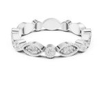 Gold Ring DDLR-372, White Gold, view 4