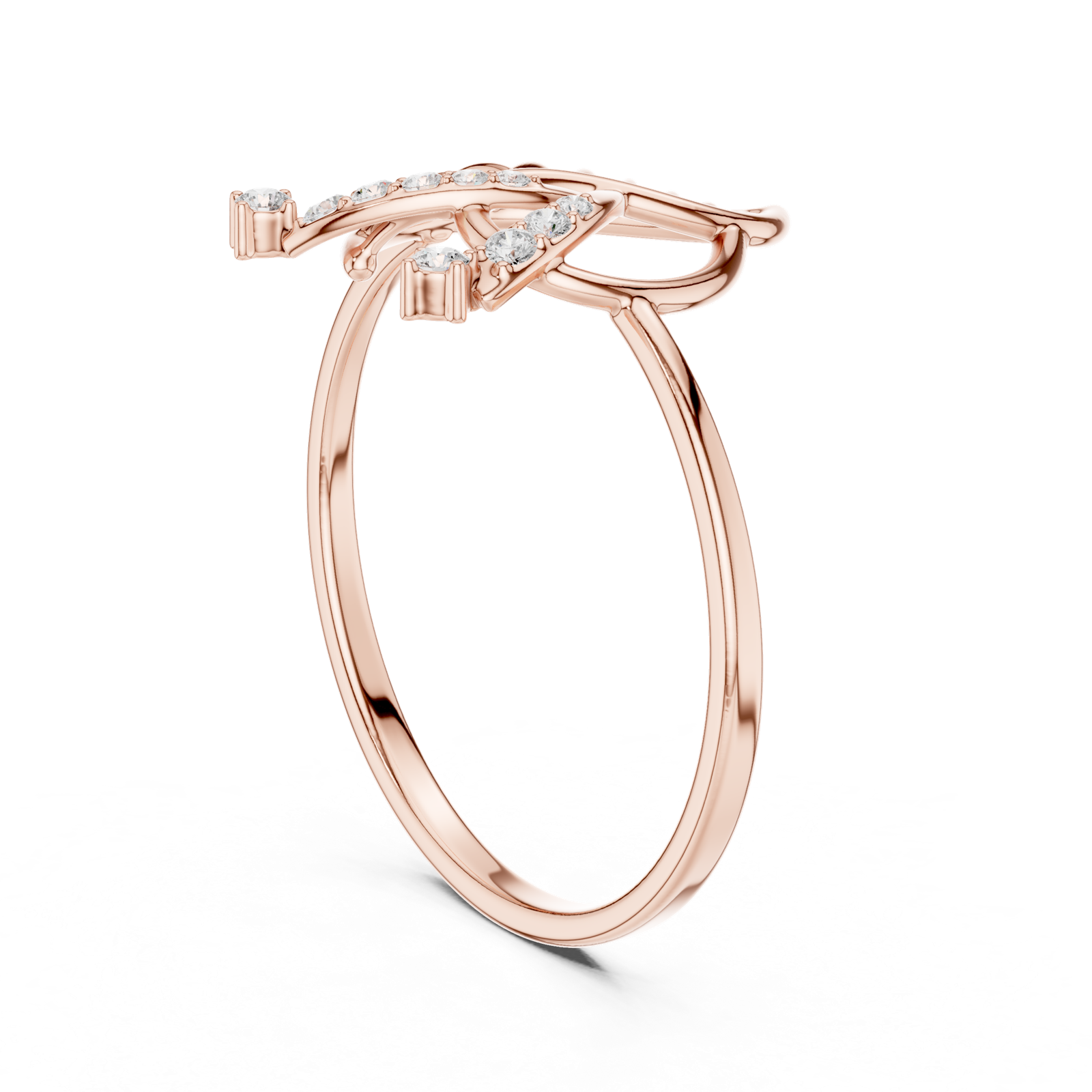 Gold Ring 1 (117), Rose Gold, view 1