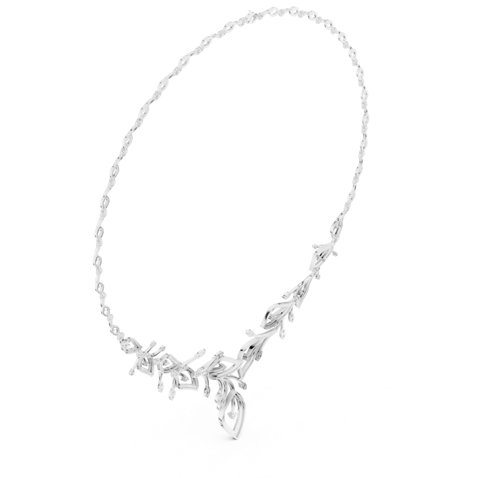 Gold Necklace SBWN (4), White Gold