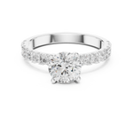 Gold Ring DDLR-1097, White Gold, view 4