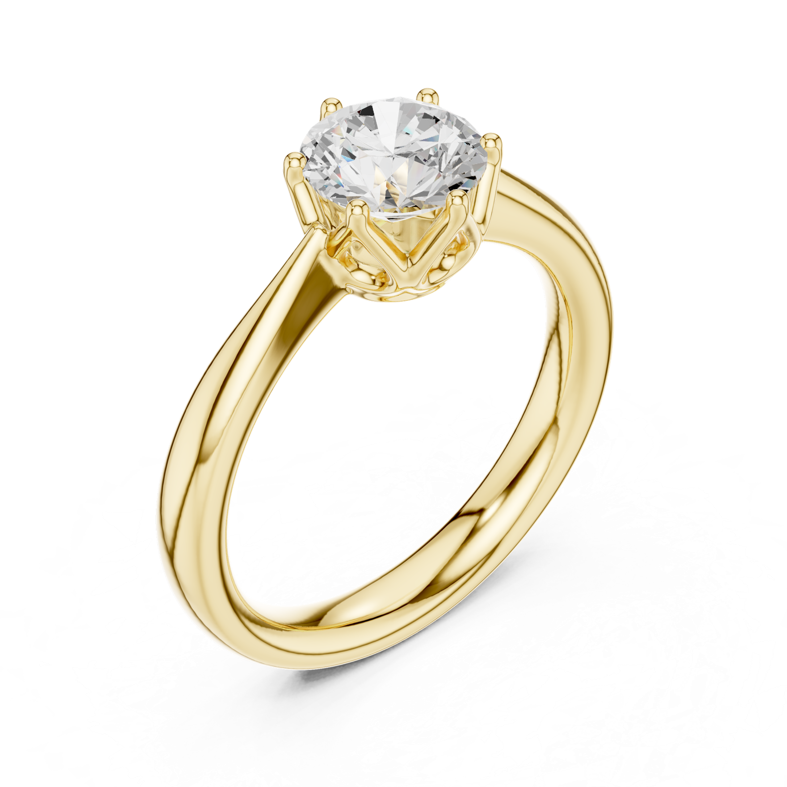 Gold Ring DDLR-561, Yellow Gold, view 2