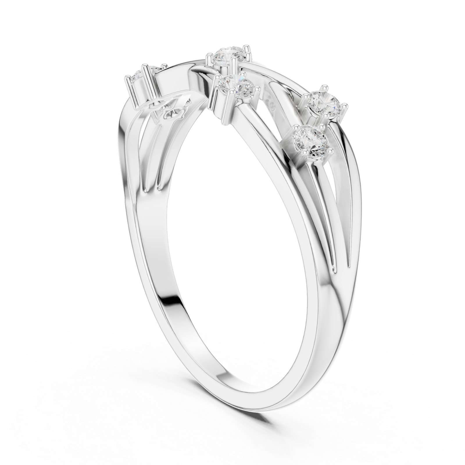Gold Ring SBWR(44), White Gold, view 1