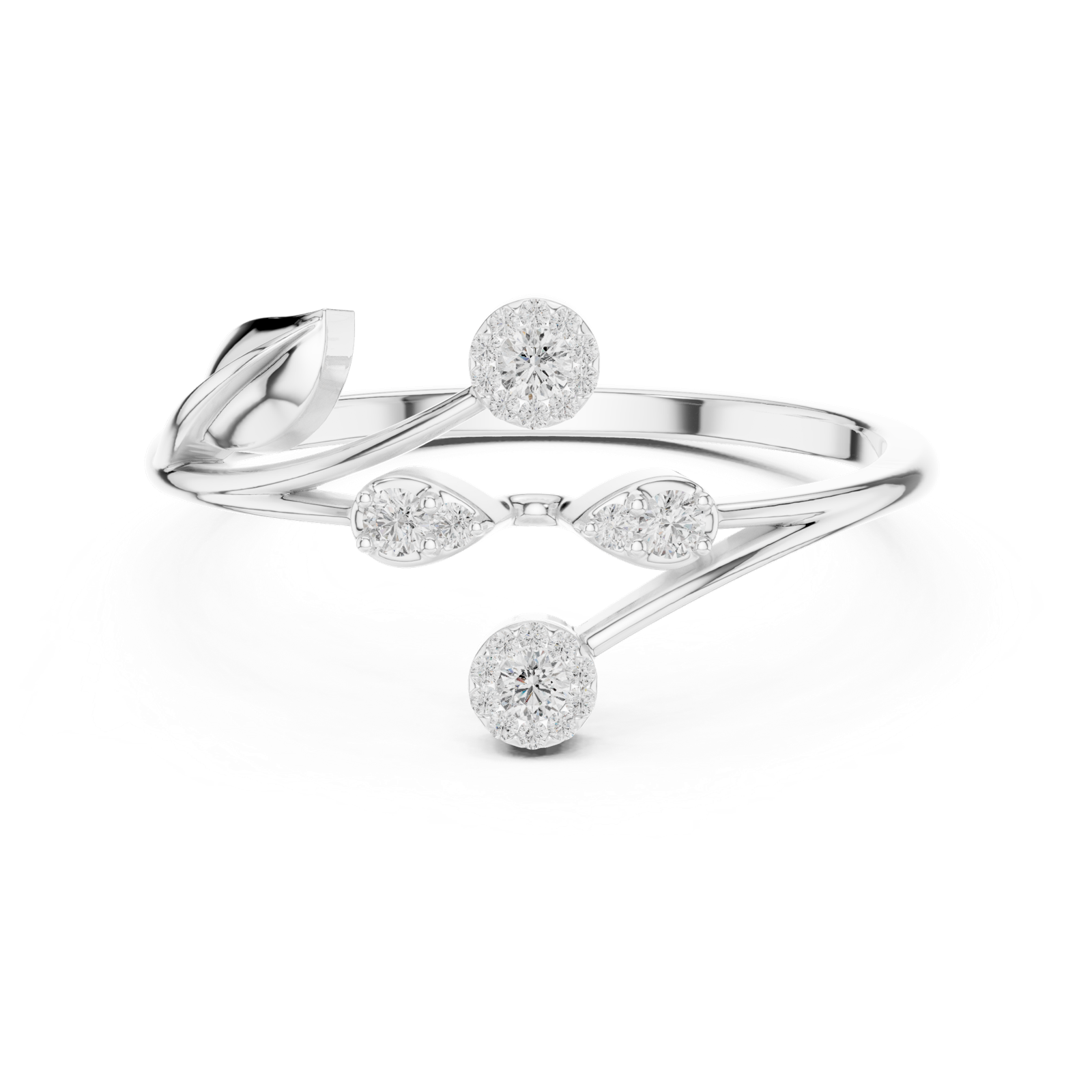 Gold Ring 1 (249), White Gold, view 4