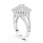 Gold Ring DDLR-761, White Gold, view 1