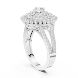 Gold Ring DDLR-761, White Gold, view 1