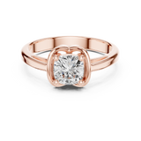 Gold Ring DDLR-503, Rose Gold, view 4