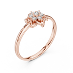 Gold Ring Ledis Ring, Rose Gold, view 2