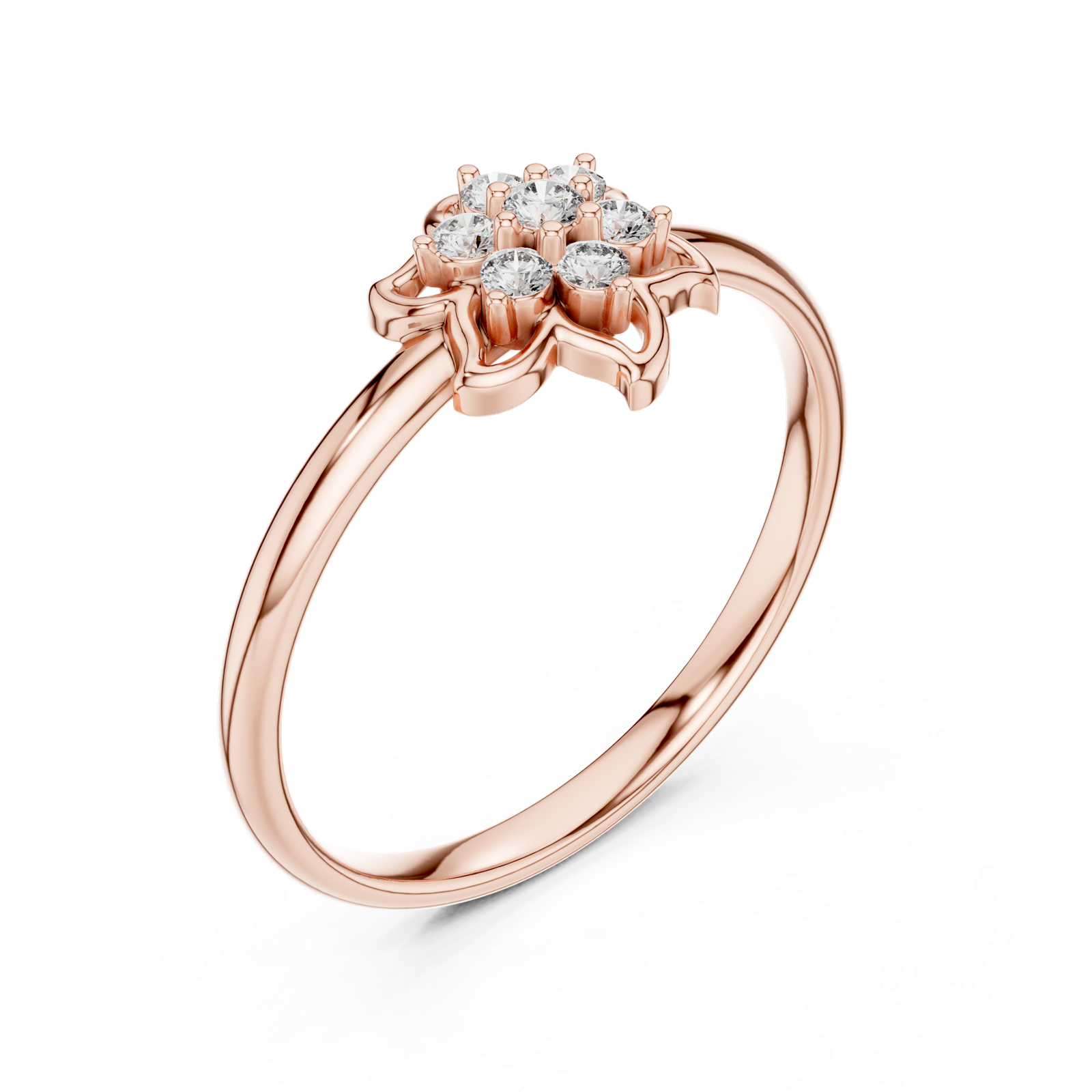 Gold Ring Ledis Ring, Rose Gold, view 2