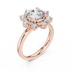 Gold Pendant 9-10010L_24, Rose Gold, view 2