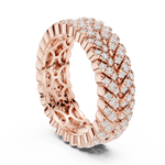 Gold Ring DDLR-315, Rose Gold, view 1