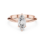 Gold Jewelry L36-6, Marquise center stone, Rose Gold, view 4