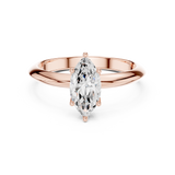 Gold Jewelry L36-6, Marquise center stone, Rose Gold, view 4