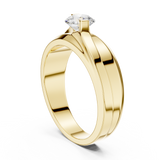 Gold Men's Ring GGR-0030, Yellow Gold, view 1
