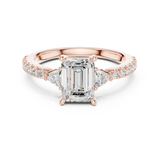 Gold Ring DDLR-857, Rose Gold, view 4