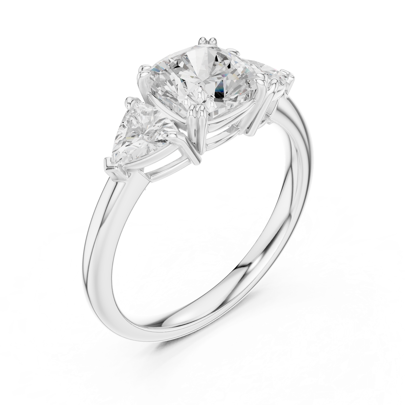 Gold Ring DDLR-853, White Gold, view 2