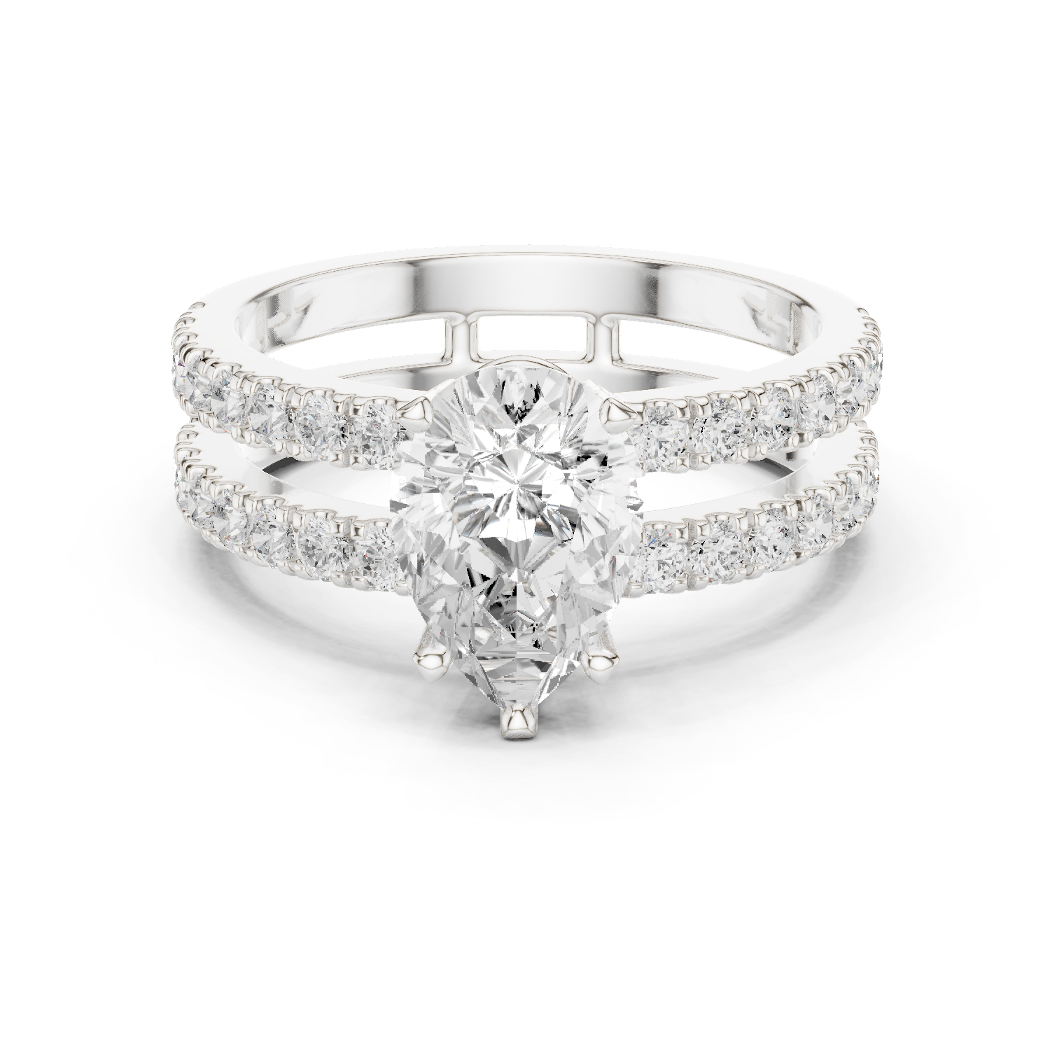 Gold Ring DDLR-1094, White Gold