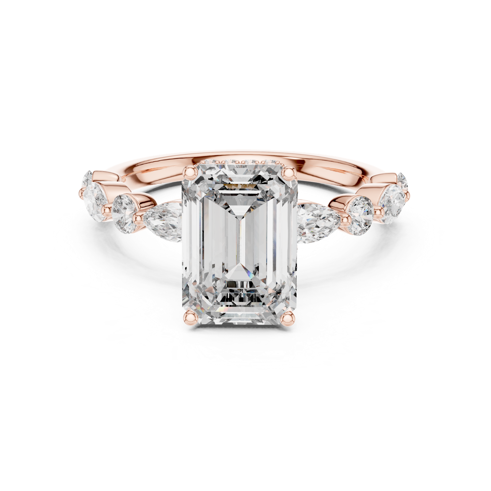 Gold Pendant 9-10014L_04, Rose Gold