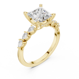 Gold Ring DDLR-1007, Yellow Gold, view 2