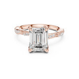 Gold Ring DDLR-898, Rose Gold, view 4