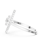 Gold Ring ALR-177, White Gold, view 3