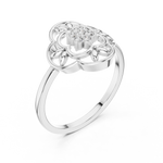 Gold Ring DR-6277, White Gold, view 2
