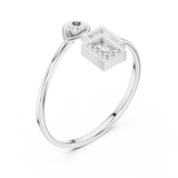 Gold Ring 1 (156), White Gold, view 2