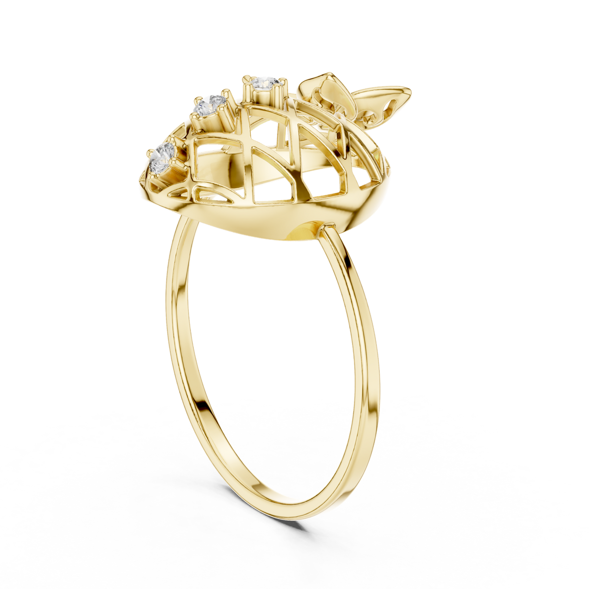 Gold Ring 1 (222), Yellow Gold, view 1