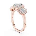 Gold Ring DDLR-1062, Rose Gold, view 1