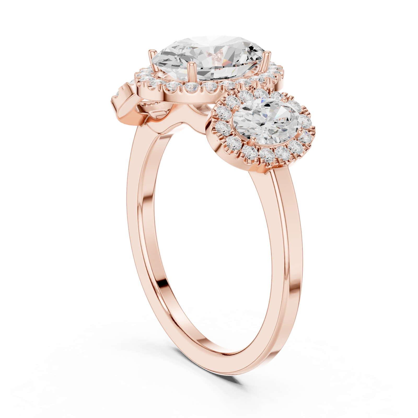 Gold Ring DDLR-1062, Rose Gold, view 1