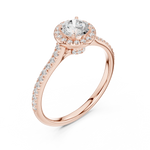 Gold Ring LR-0242, Rose Gold, view 2