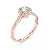Gold Ring LR-0242, Rose Gold, view 2