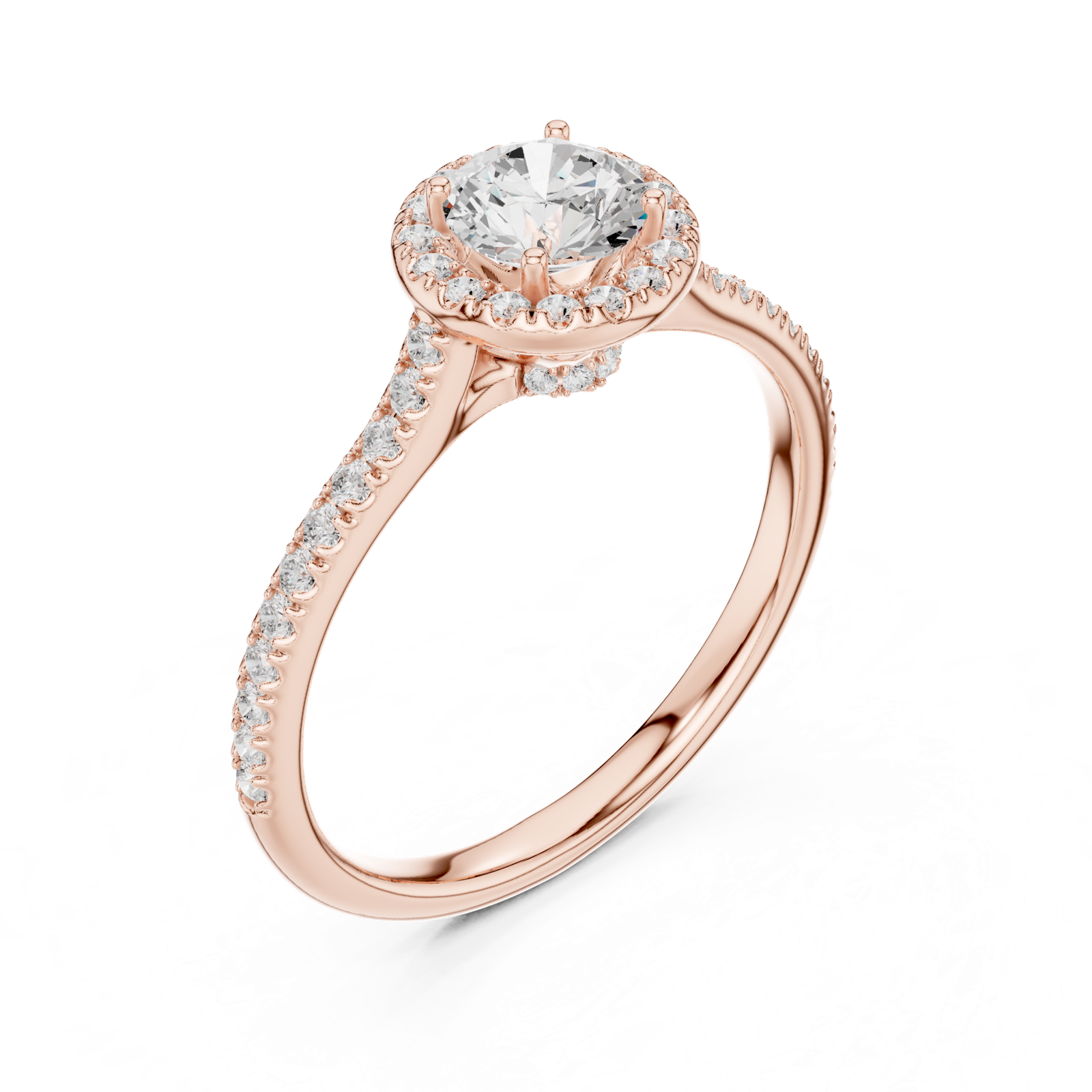 Gold Ring LR-0242, Rose Gold, view 2