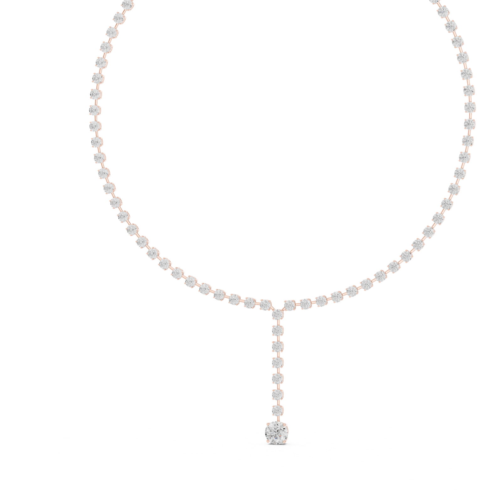 Gold Necklace GNK-0046, Rose Gold, view 2