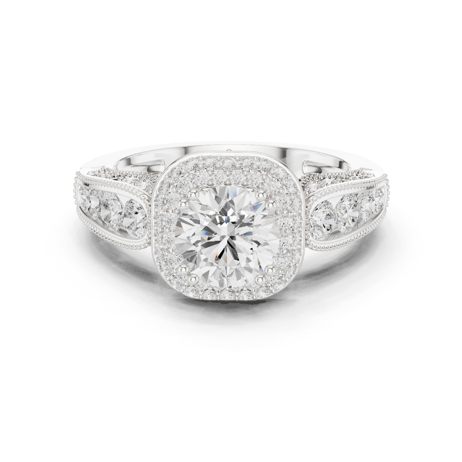 Gold Ring DDLR-776, White Gold