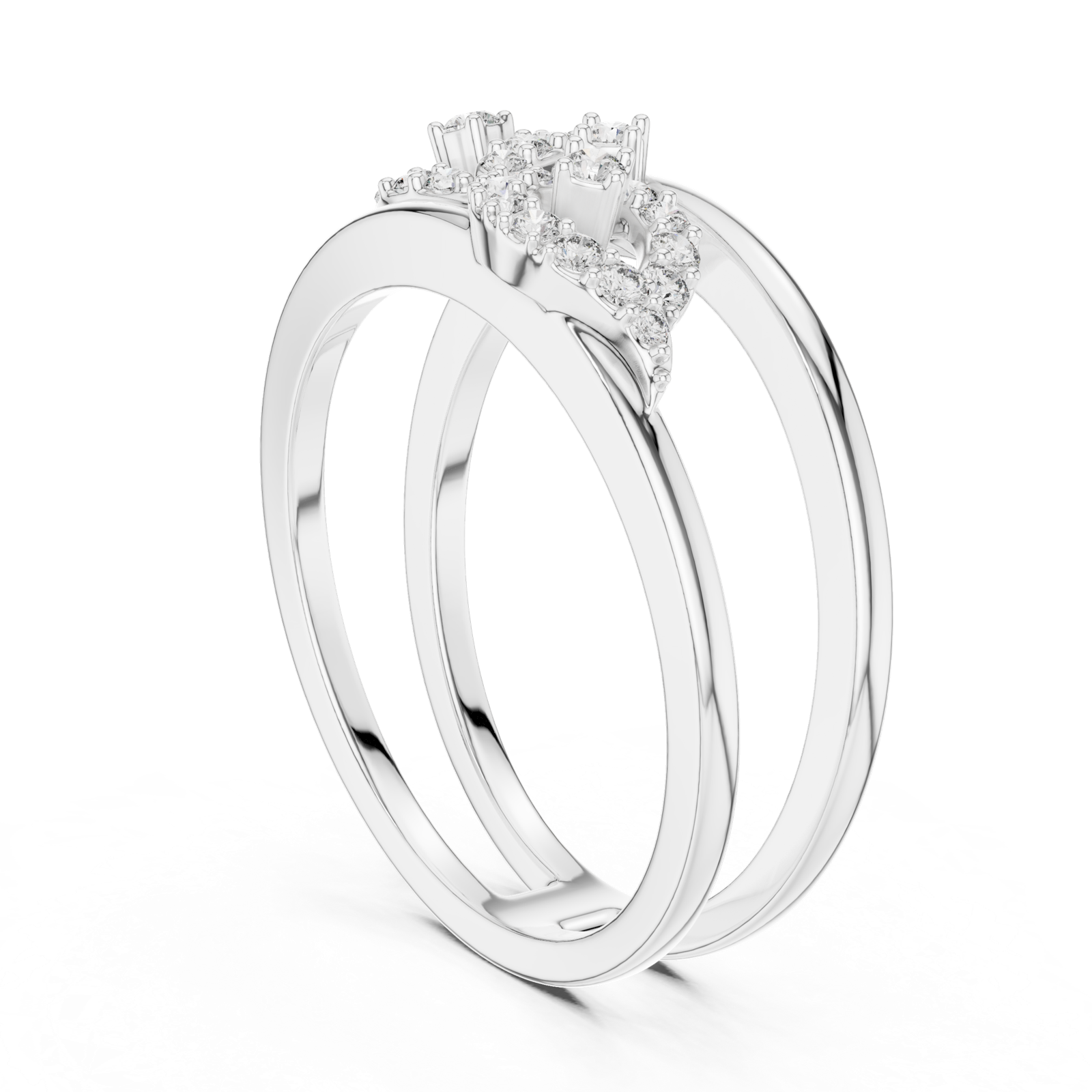 Gold Ring LR-01 (72), White Gold