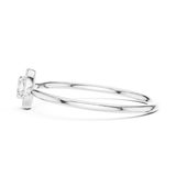 Gold Ring HLR-207, White Gold, view 3