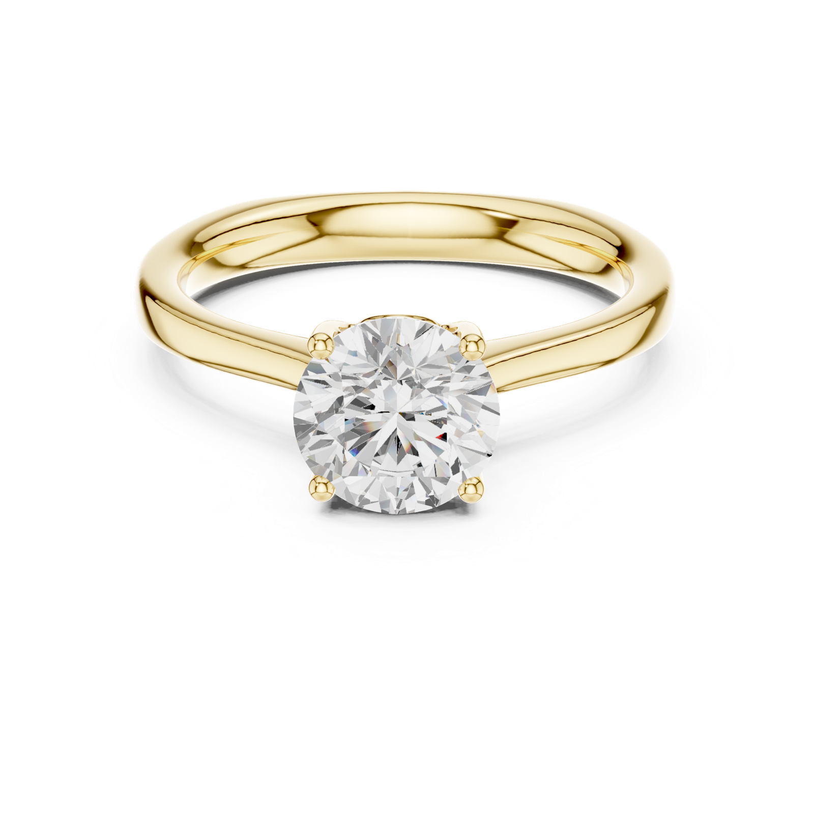 Gold Ring DDLR-650, Yellow Gold, view 4